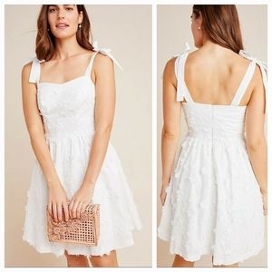 Gal Meets Glam x Anthropologie Trudy Dress Sz 6 White Cottagecore Praire Wedding
